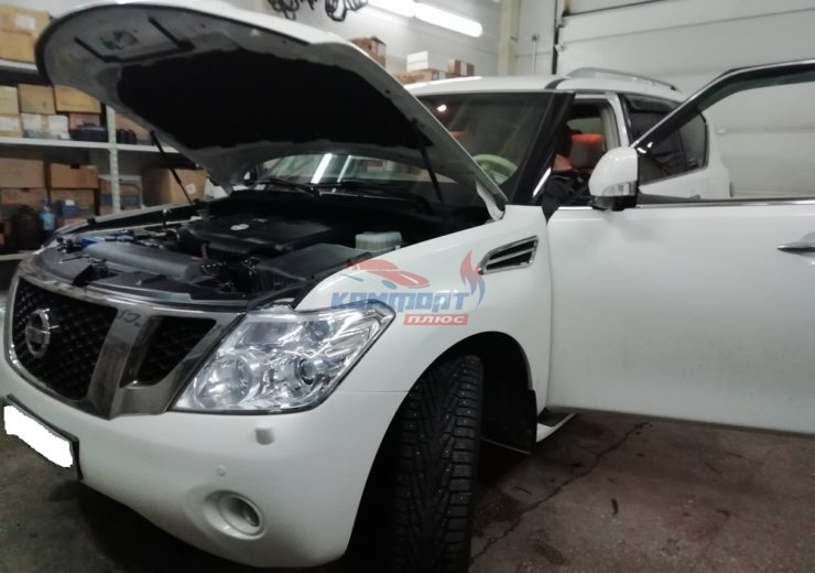 Установлен предпусковой подогреватель Eberspacher Hydronic B5WS на Nissan Patrol